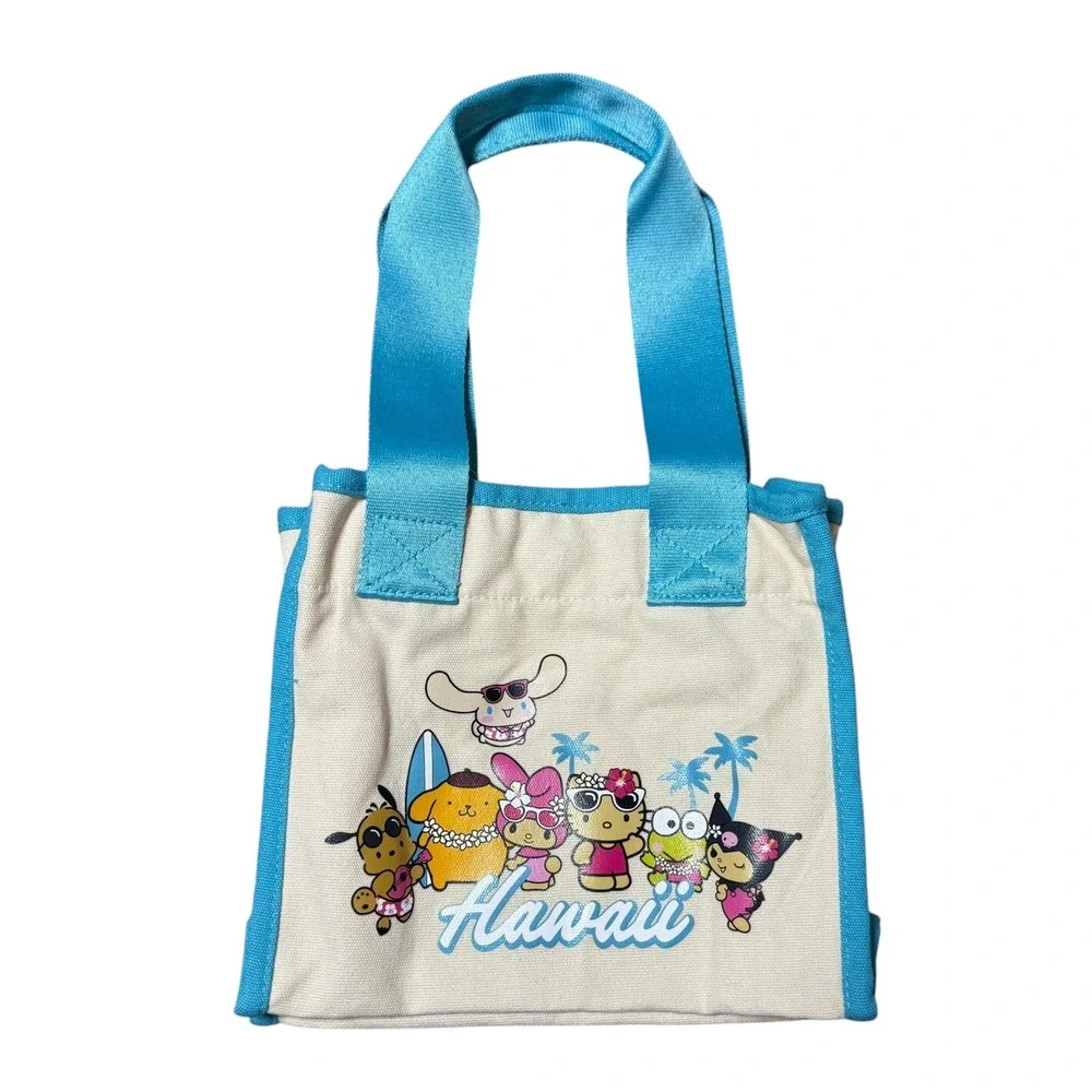 Sanrio Hello Kitty and Friends Hawaii Mini Tote Bag ABC Stores Exclusive Blue